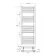Naples Premium Matt Black Straight Heated Towel Rail 1200x450mm