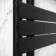 Seville Matt Black Designer Flat Panel Heated Towel Rail 800x450mm