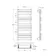 Santorini Chrome Flat Panel Heated Towel Rail 1000x450mm