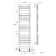 Santorini Chrome Flat Panel Heated Towel Rail 1600x450mm