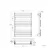 Santorini White Flat Panel Heated Towel Rail 800x600mm