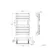 Santorini Matt Black Flat Panel Heated Towel Rail 650x400mm