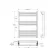 Valetta Matt Black Square Heated Towel Rail 800x600mm