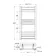 Barcelona Matt Black Straight Heated Towel Rail 800x400mm