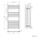 Barcelona Brushed Brass Straight Heated Towel Rail 1200x600mm