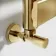 Santorini Brushed Brass Flat Panel Heated Towel Rail 1200x600mm