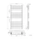 Santorini Brushed Brass Flat Panel Heated Towel Rail 1200x600mm
