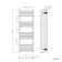 Barcelona Matt Black Straight Heated Towel Rail 1400x500mm