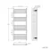 Barcelona Matt Black Straight Heated Towel Rail 1400x600mm