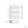 Seville Brushed Brass Designer Flat Panel Heated Towel Rail 800x600mm