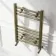 Barcelona Antique Gold Straight Heated Towel Rail 650x400mm