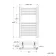 Barcelona Antique Gold Straight Heated Towel Rail 650x400mm