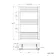 Barcelona Antique Gold Straight Heated Towel Rail 800x500mm
