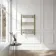 Barcelona Antique Gold Straight Heated Towel Rail 800x600mm