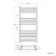 Barcelona Antique Gold Straight Heated Towel Rail 1200x600mm