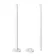White Pipe Connectors For Heated Towel Rails & Radiators (Pair) 300mm