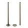 Antique Gold Pipe Connectors For Heated Towel Rails & Radiators (Pair) 300mm