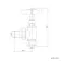 Brushed Brass Angled Traditional Manual Radiator Valves (Pair) Standard 15mm