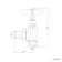 Antique Gold Angled Traditional Manual Radiator Valves (Pair) Standard 15mm