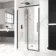 Stockholm Matt Black Easy Clean 8mm Frameless Sliding Shower Door 1100mm