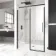 Stockholm Matt Black Easy Clean 8mm Frameless Sliding Shower Door 1200mm