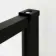 Munich Matt Black Grid Easy Clean 8mm Wet Room Shower Glass Panel 800mm