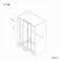 London Matt Black 6mm Sliding Shower Door 1000mm