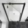 London Matt Black 6mm Pivot Shower Door 800mm
