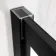 Hamburg Matt Black Easy Clean 8mm Sliding Shower Door 1000mm - Easy Fix Feature