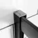 London Matt Black 6mm Offset Quadrant Shower Enclosure 1200x900mm