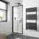 London Matt Black 6mm Bifold Shower Door 800mm