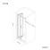 London Matt Black 6mm Bifold Shower Door 800mm