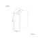 Munich Brushed Brass Framed Easy Clean 8mm Wet Room Shower Glass Panel 700mm