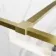 Munich Brushed Brass Framed Easy Clean 8mm Wet Room Shower Glass Panel 1000mm