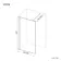 Munich Fluted Effect Brushed Brass Easy Clean 8mm Wet Room Shower Glass Panel 1000mm