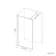 Munich Fluted Effect Matt Black Framed Easy Clean 8mm Wet Room Shower Glass Panel 800mm