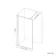 Munich Fluted Effect Matt Black Framed Easy Clean 8mm Wet Room Shower Glass Panel 1200mm