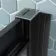 London Matt Black Grid 6mm Sliding Shower Door 1100mm