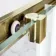 Hamburg Brushed Brass Easy Clean 8mm Sliding Shower Door 1100mm - Easy Fix Feature