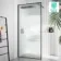 Munich Fluted Effect Matt Black Framed Easy Clean 8mm Wet Room Shower Glass Panel 900mm