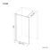 Munich Brushed Brass with Mesh Effect 8mm Wet Room Shower Glass Panel 1200mm