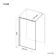 Lyon Gunmetal 8mm Laminated Wet Room Shower Glass Panel with Grey Frost Pattern 800mm