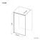 Lyon Gunmetal 8mm Laminated Wet Room Shower Glass Panel with Grey Frost Pattern 900mm