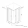 London Brushed Brass 6mm Corner Entry Shower Enclosure 800x800mm