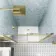London Brushed Brass 6mm Sliding Shower Door 1000mm