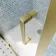 London Brushed Brass 6mm Pivot Shower Door 700mm