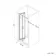 London Brushed Brass 6mm Bifold Shower Door 800mm