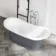Mayfair 1700mm Graphite Grey Freestanding Roll Top Slipper Bath