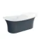 Trafalgar Inky Blue 1700mm Freestanding Roll Top Slipper Bath