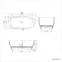 Soho 1700mm Transparent Red Freestanding Bath